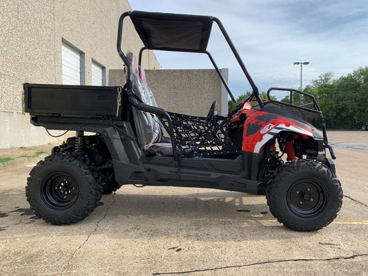 Trailmaster Challenger 200U Back Woods Addition, Dump Bed, front cargo rack, Automatic Transmission