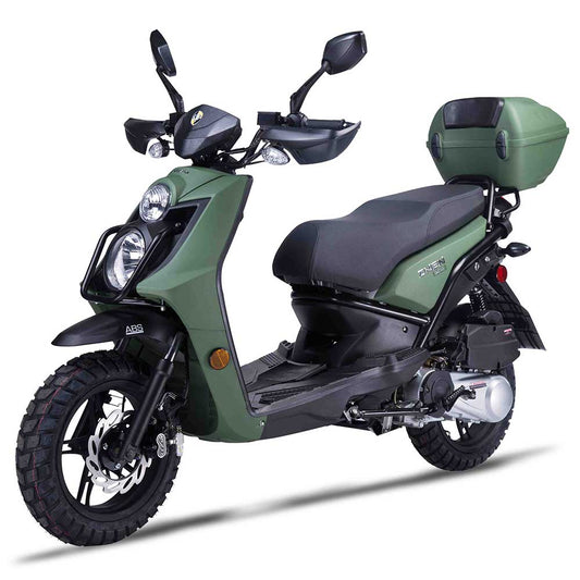 Amigo Jax 150cc, 98% Assembled, Automatic Trans, Dual Halogen Head Lights, Locking Trunk Custom Alloy Rims. CARB