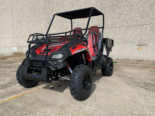 Trailmaster Challenger 200U Back Woods Addition, Dump Bed, front cargo rack, Automatic Transmission