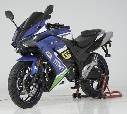 Vitacci Titan 250 EFI, CA Legal, 6 speed sport bike, Oversized front and rear brakes, Custom Alloy Rims