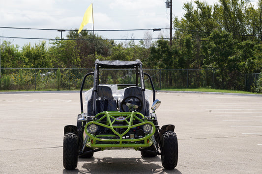 Trailmaster 200E XRS EFI Buggy / Go Kart Full Size youth Adult Off road Go Kart, Adjustable Seat, Independent Front Suspension, Double A Arms,