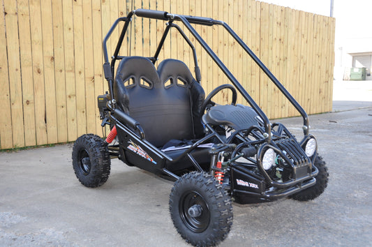 Trailmaster Ultra Mini XRX+ Go Kart Buggy, High Back Seats, Adjustable for younger Riders, Throttle Limiter and Kill Remote No Reverse