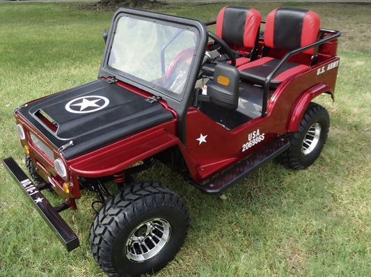 RPS Mini-Jeep Style 125cc Series 4. Mid Size Youth Mini jeep 3-Speed semi Automatic  with Reverse, 95% pre-assembled-OFF ROAD ONLY, NOT STREET LEGAL