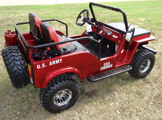 RPS Mini-Jeep Style 125cc Series 4. Mid Size Youth Mini jeep 3-Speed semi Automatic  with Reverse, 95% pre-assembled-OFF ROAD ONLY, NOT STREET LEGAL