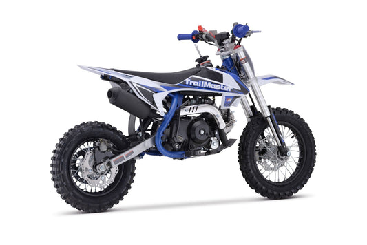 Trailmaster TM15 Dirt Bike 110cc Semi Automatic 4 speed, 24.21 inches seat height , Disk Brakes, Twin Spar Frame, OFF ROAD ONLY, NOT STREET LEGAL