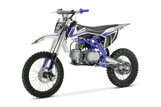 TrailMaster TM27 Dirt Bike  17" Font Tire.  four speed manual trans 33 inch seat height, OFF ROAD ONLY, NOT STREET LEGAL