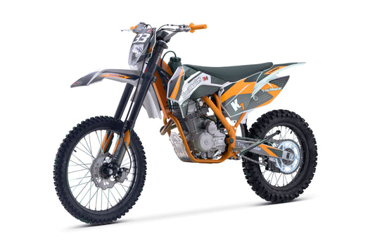 Trailmaster TM33 250cc Dirt Bike. Off-Road, LED Head Light, Manual 5 speed, 21 inch front tire, 37 inch seat height