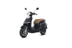 Trailmaster Turino150 Scooter LED head Lights, Comfortable Seat, Under Seat Locking Storeage, Alloy Rims, Electric Start, Disk Brakes [Not CA Legal] Pre-order ETA of New Shipment Mid April