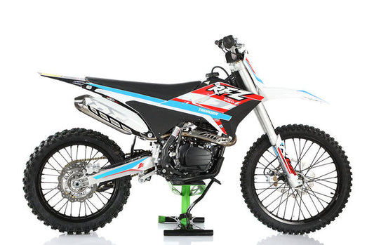 RFZ 250cc Thunder  Adult Dirt Bike, 36 inch seat height, 5 speed  manual Trans, Electric Start, CARB
