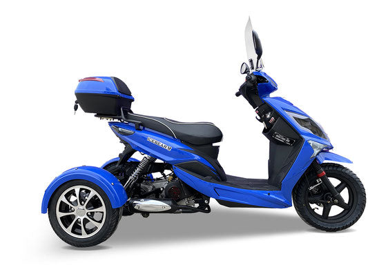 ICE BEAR Mojo Z 50CC trike 8 spoke custom rims. CARB