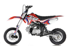 Apollo DB-X15 125CC 4 Speed Manual 33 Inch seat height 14" front tire-OFF ROAD ONLY
