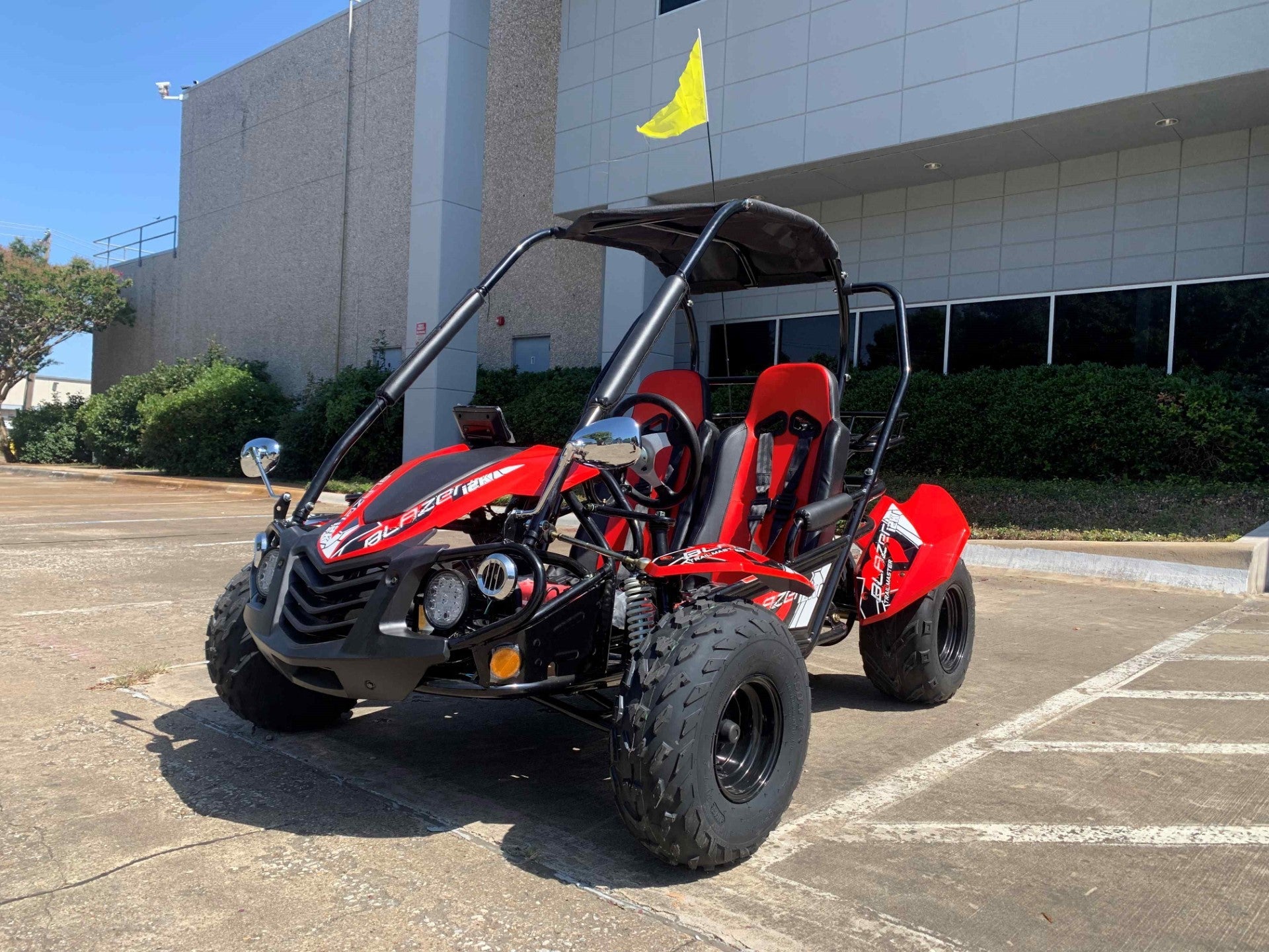 Trailmaster Blazer i2k, Electric off road go kart for teens and adults, 60 volt 30ah Lithium batteries , Dual A arm suspension, - Motobuys