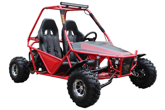 Yamobuggy Raider 200 Deluxe Go Kart / Buggy - Light Bar and  Chrome Rims