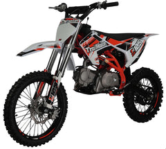 TrailMaster LK125 123cc Youth Dirt Bike, 32.89" Seat Height, 17" Front Tire, Electric Start, Inverted Shocks