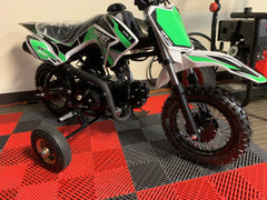 RPS 70  Kids Dirt bike, Automatic, Electric Start, PZ22 carb,  23 inch seat height, 4 Stroke, Speed limiter, Kill switch Remote