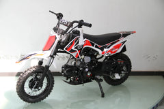 RPS 70  Kids Dirt bike, Automatic, Electric Start, PZ22 carb,  23 inch seat height, 4 Stroke, Speed limiter, Kill switch Remote