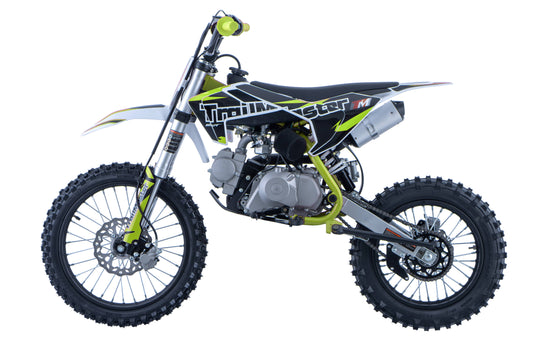 Trailmaster TM24 Dirt Bike 125cc 17 Inch Front Tire, 32.7 Inch seat height  manual 4 speed, OFF ROAD ONLY, NOT STREET LEGAL