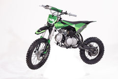 Apollo V12 Dirt Bike 125cc, 4 Speed Manual Trans, 32.6" Seat Height, Kick Start