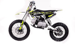 Apollo V12 Dirt Bike 125cc, 4 Speed Manual Trans, 32.6" Seat Height, Kick Start