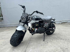 Trailmaster Mini Bike Hurricane 200 Pro, Electric start, front and rear brakes, 196cc, Head Light, 28.4 inch seat  height