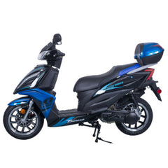 Tao Quantum 150 Scooter,  Full Size, LED Headlights, 13" Custom Alloy Wheels, Locking Trunk