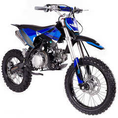 Apollo V12 Dirt Bike 125cc, 4 Speed Manual Trans, 32.6" Seat Height, Kick Start