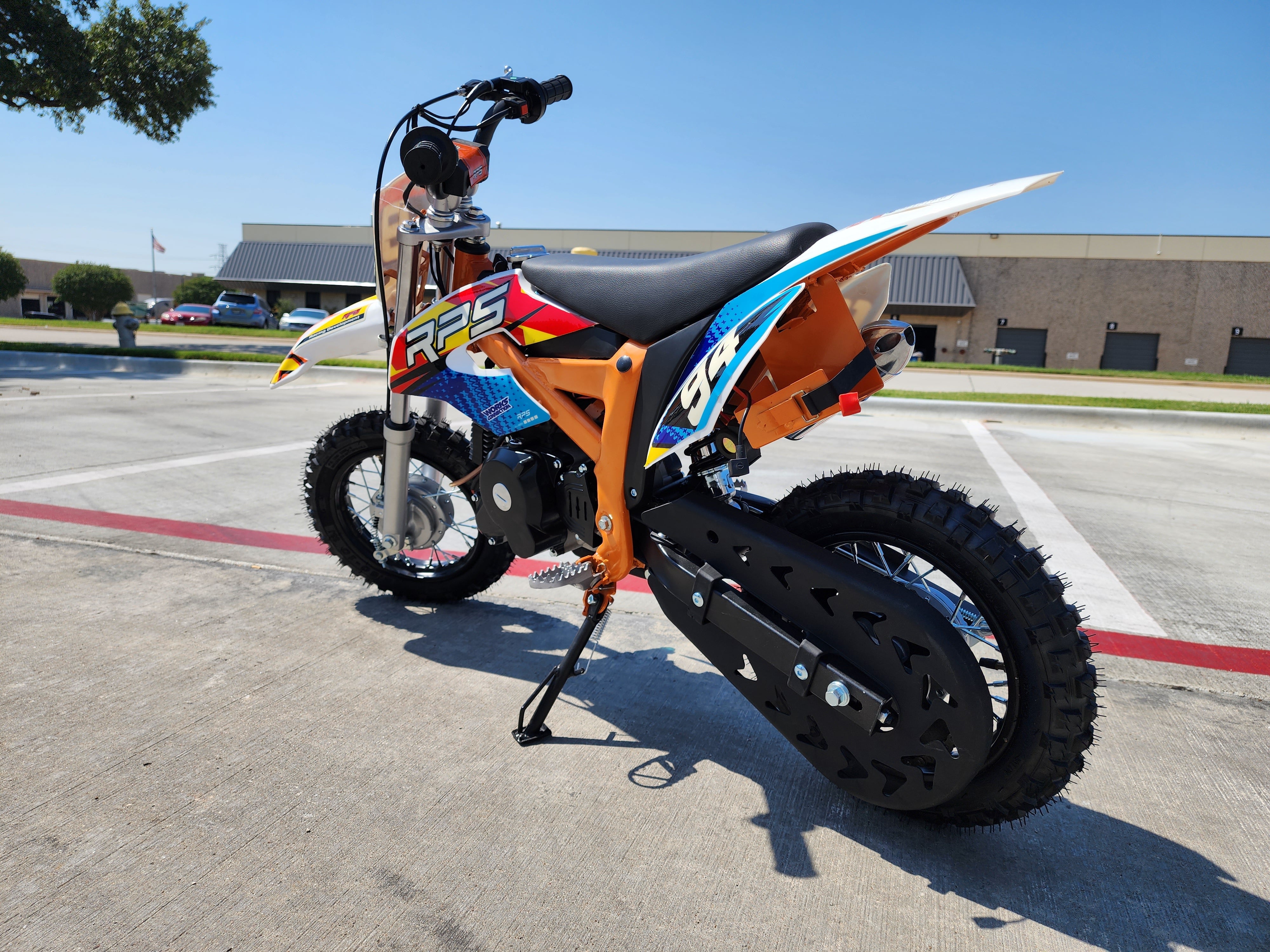 RPS DB 60 Kids Dirt Bike, Automatic, 4 stroke gas, 10" front tire, 24-inch seat Height. - Motobuys