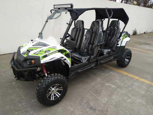 TrailMaster Challenger 4-200EX UTV side-by-side  Great Family Fun, Adjustable seat and steering Wheel, Throttle Limiter
