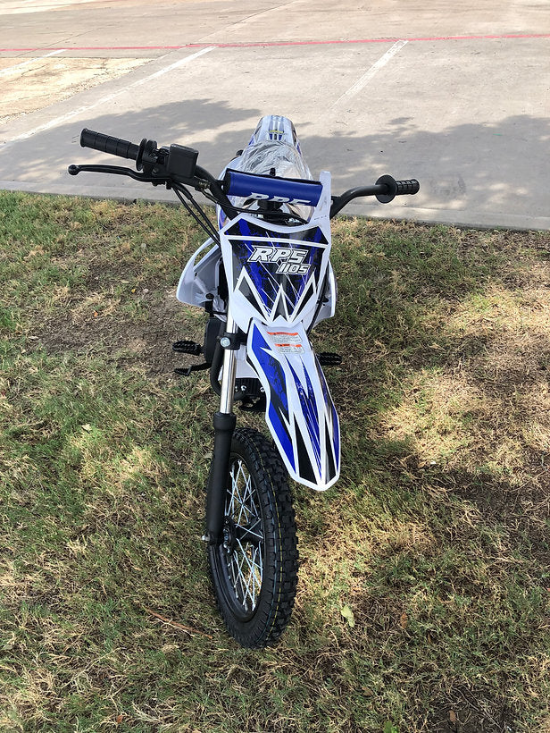 RPS 110CC Dirt Bike Off Road, dual disc brakes, 30 inch seat height, 14 inch front tire