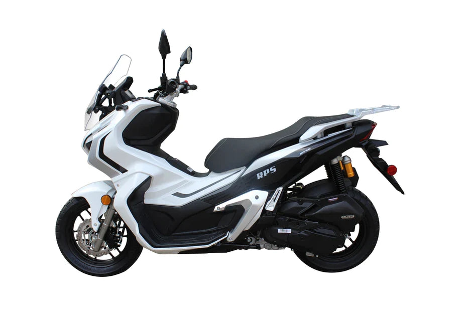 RPS ADV 150cc Scooter, Automatic, Windshield, Dual Disk Brakes, Custom Alloy Rims - Motobuys