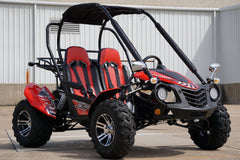 Trailmaster ULTRA BLAZER 200EX EFI Go Kart. Larger Tires, Custom Chrome Rims, Body Kit, Light Bar WindShield Fuel Injected