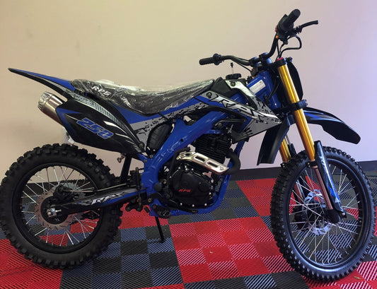 RPS250 Dirt Bike Manual Transmission, Electric Start , 37 inch seat height, Front a rear disc brakes