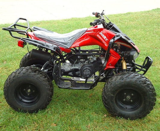 Kymoto Full Size Adult 200CC Super Sport Race Style ATV Ultra Wide Front End