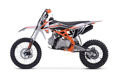 Trailmaster TM29 Dirt Bike Electric Start, Extended Frame, 17 inch front tire, 33.5 seat height manual trans, OFF ROAD ONLY, NOT STREET LEGAL