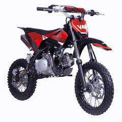 Vitacci DB V6 125cc Youth Dirt/Pit Bike 4 Speed Semi Automatic, Kick Start 29.6 inch Seta height, 14 inch front tire